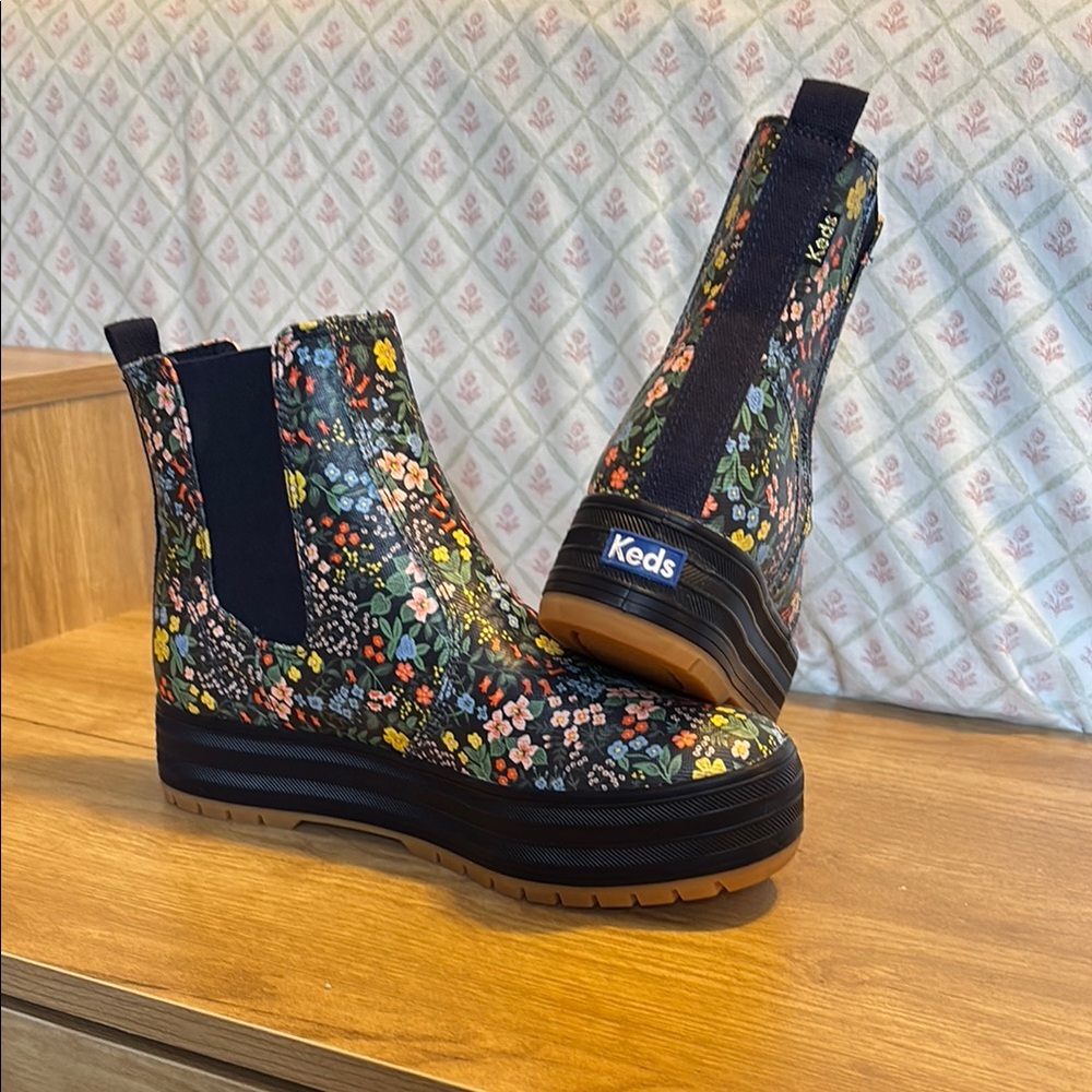 Floral Ankle Boots by Keds
